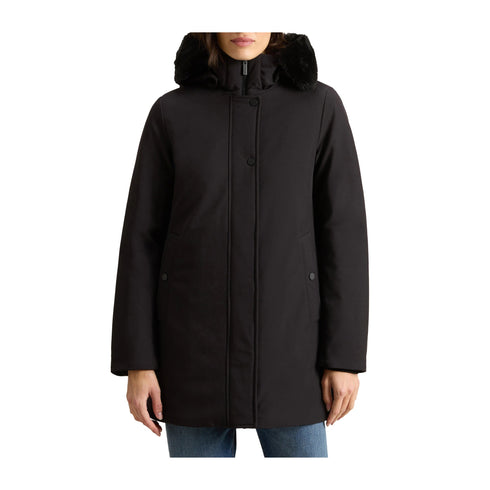 Woolrich Parka Parka Donna Firth con pelliccia Nero A24 - WOOLRICHCFWWOU1017FRUT3496 - 100 - XS - Francavilla Moda